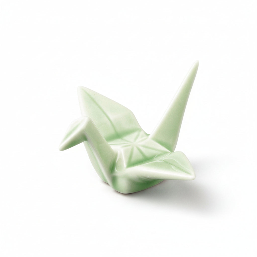Origami Crane Chopstick Rest / Green