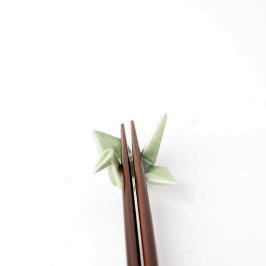 Origami Crane Chopstick Rest / Green