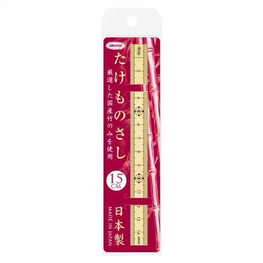 Kyoei Orions Japanese Bamboo Ruler 15cm