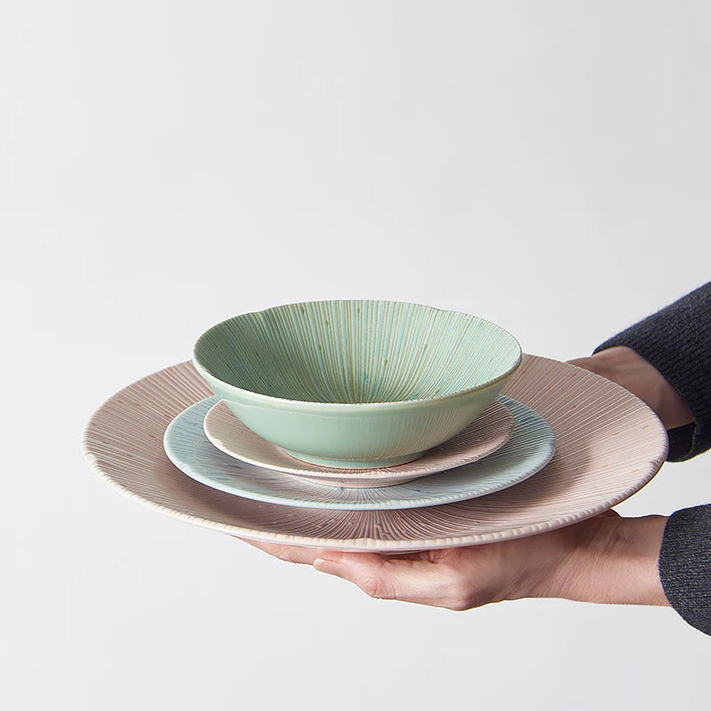 Ice Drift White Shallow Bowl 22cm