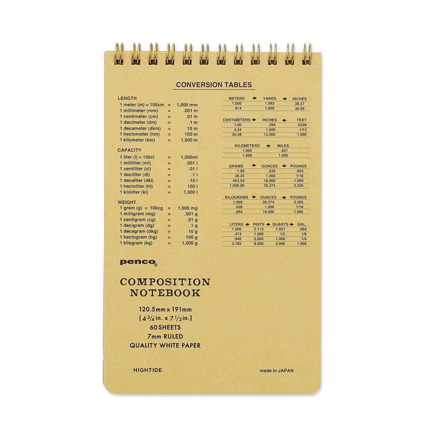 Penco Coil Lined Notepad M - Blue