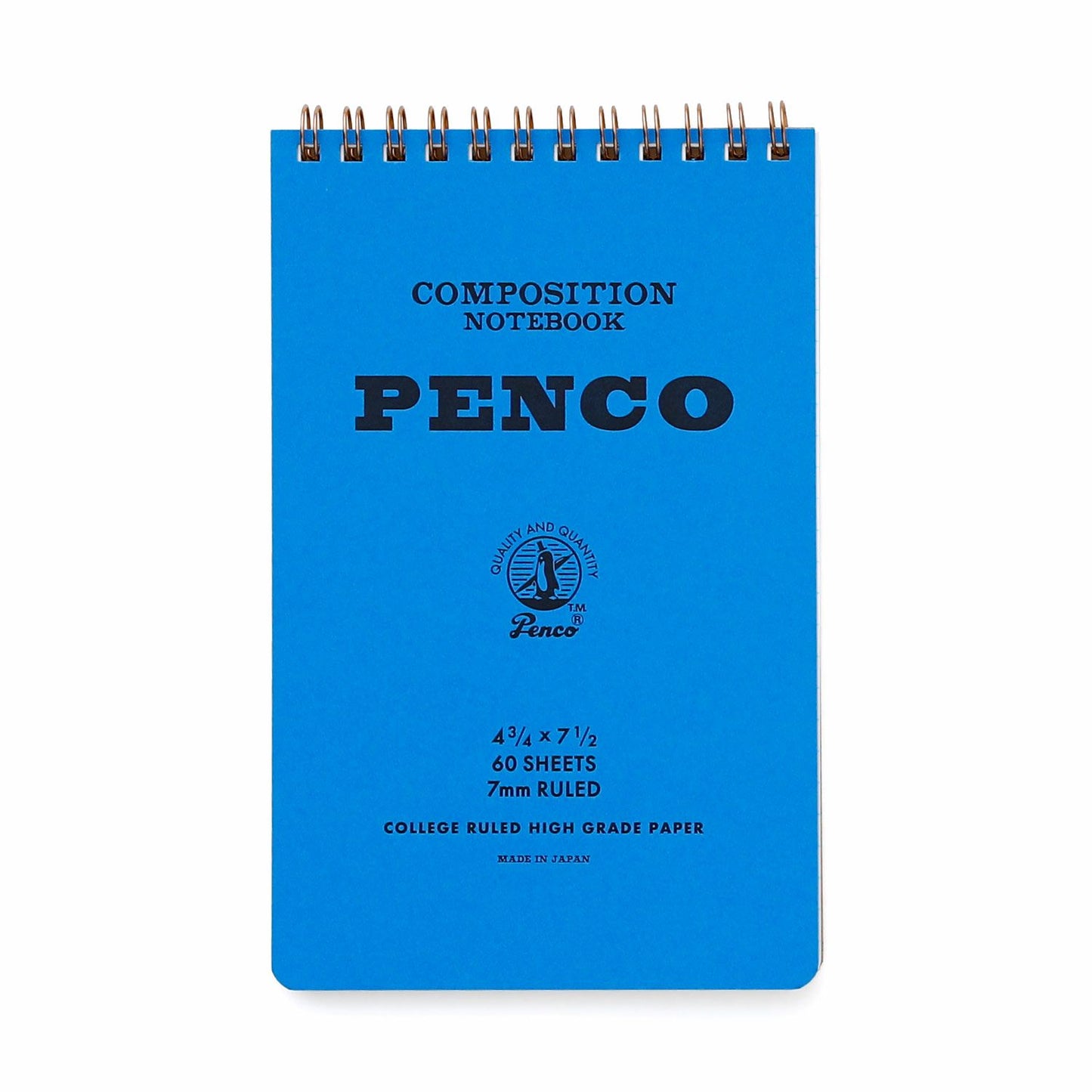 Penco Coil Lined Notepad M - Blue