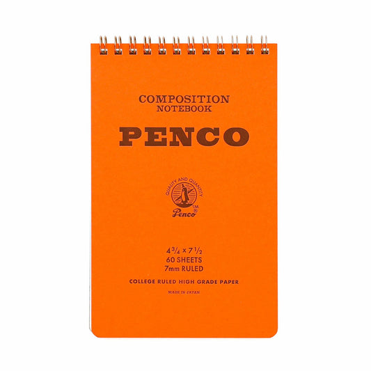 Penco Coil Lined Notepad M - Orange