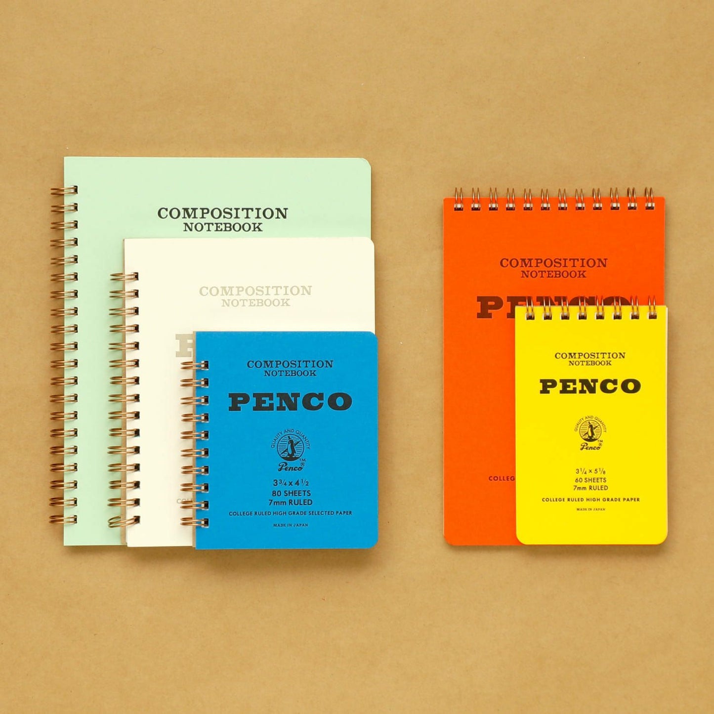 Penco Coil Lined Notepad M - Blue