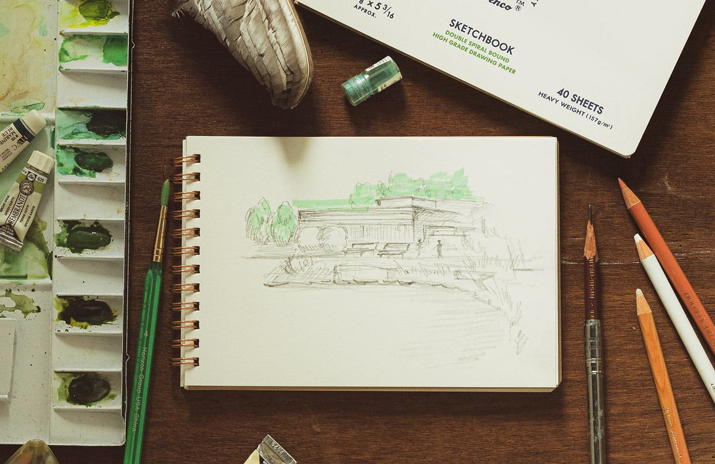 Penco Red B5 Sketchbook - Medium Weight Paper
