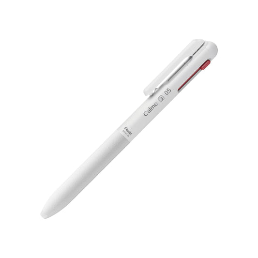 Pentel Calme 3 Colours Ballpoint Pen 0.5mm - Greyish White