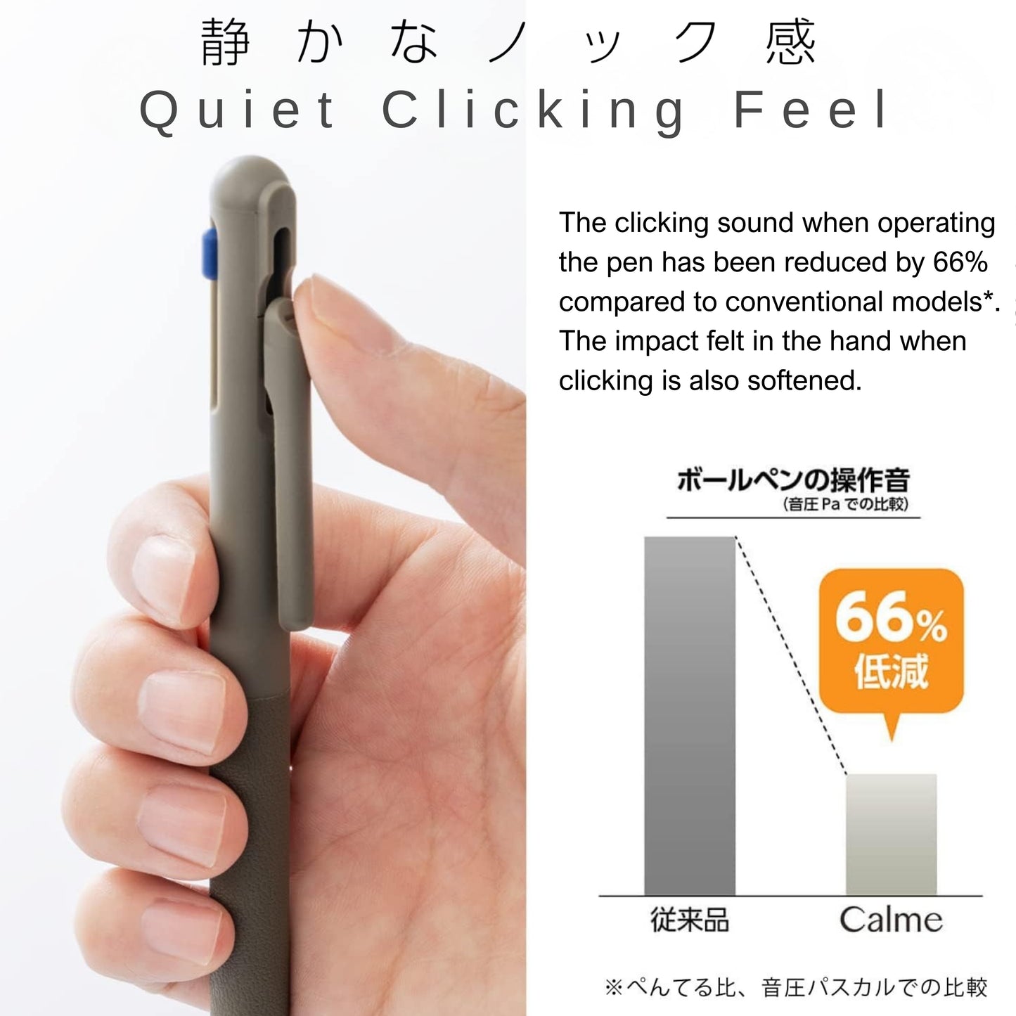 Pentel Calme 3 Colours Ballpoint Pen 0.5mm - Khaki