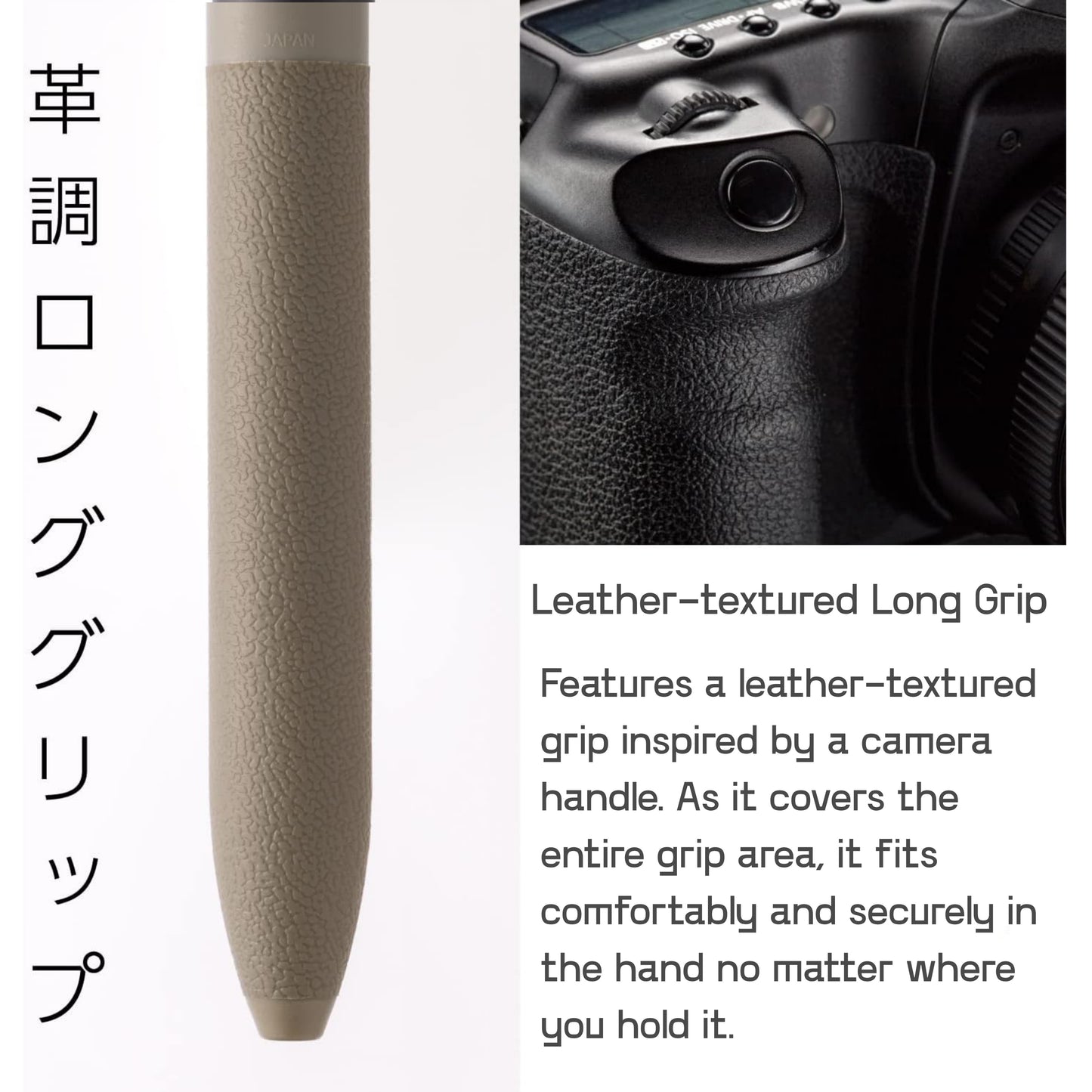 Pentel Calme 3 Colours Ballpoint Pen 0.5mm - Khaki