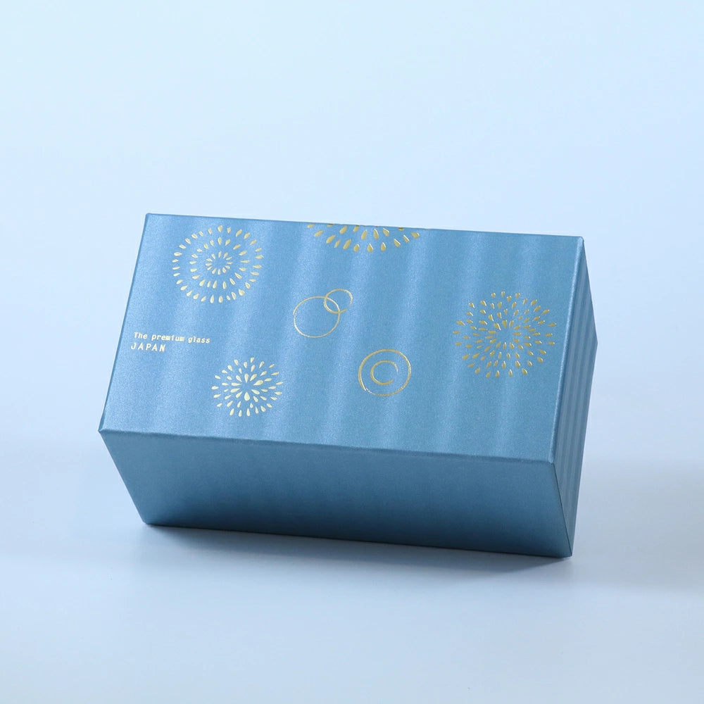 Premium Hanabi & Goldfish Whisky Glass Pair Gift Set