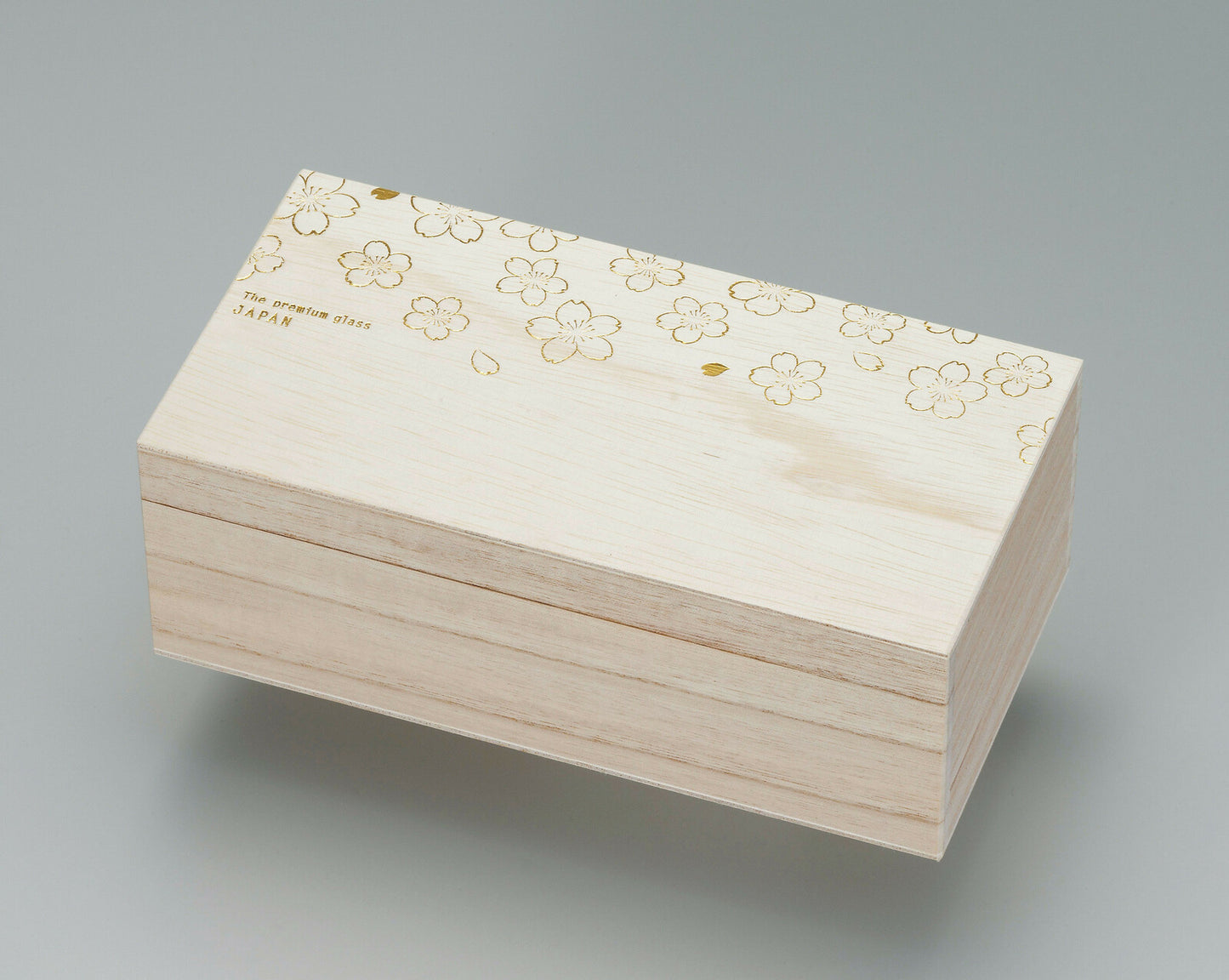 Premium Sakura Beer Glass Gift Set in Wooden Box - Set of 3