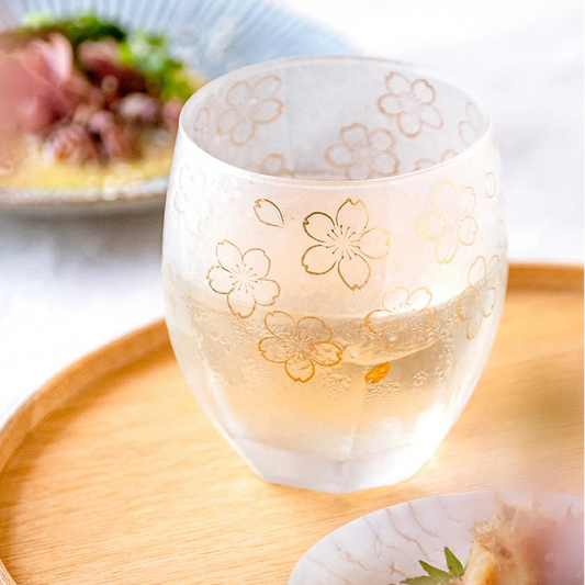 Premium Sakura Glass Whisky Tumbler 345ml Gift Boxed