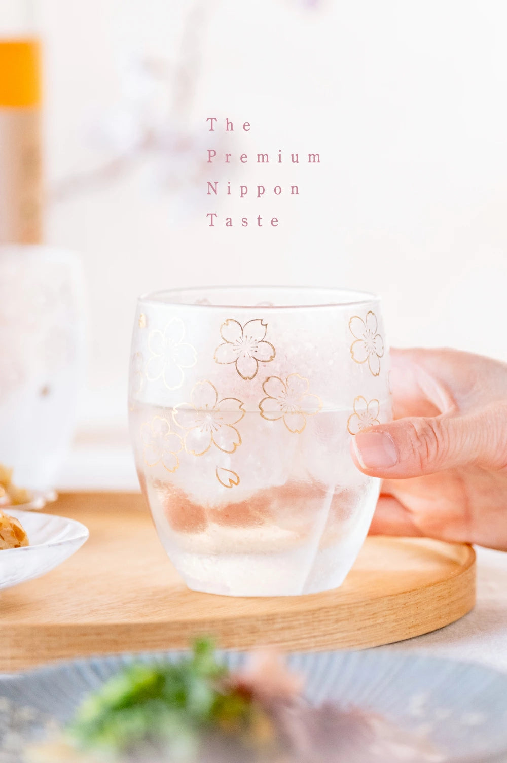 Premium Sakura Glass Whisky Tumbler 345ml Gift Boxed