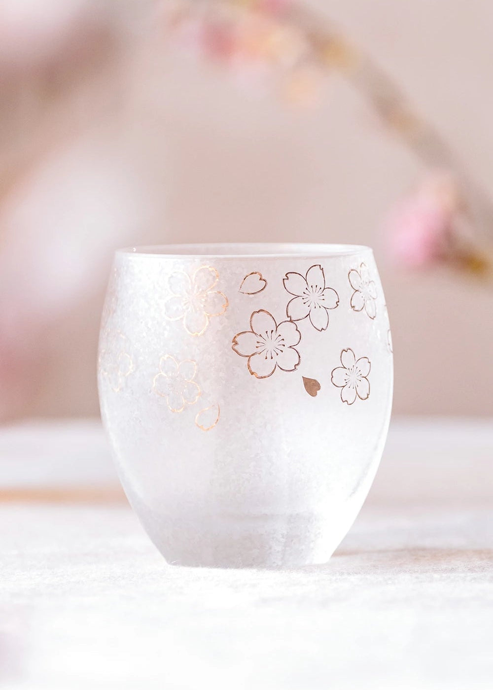 Premium Sakura Glass Whisky Tumbler 345ml Gift Boxed