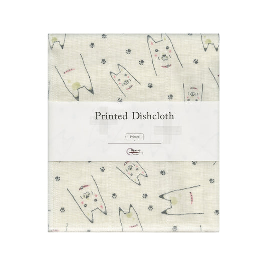 Printed Japanese Dishcloth - Animal