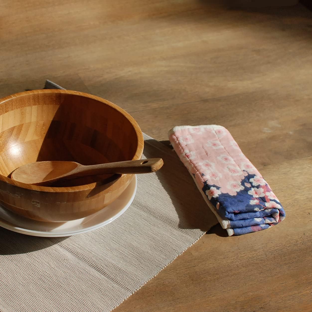 Printed Japanese Dishcloth - Moon & Sakura