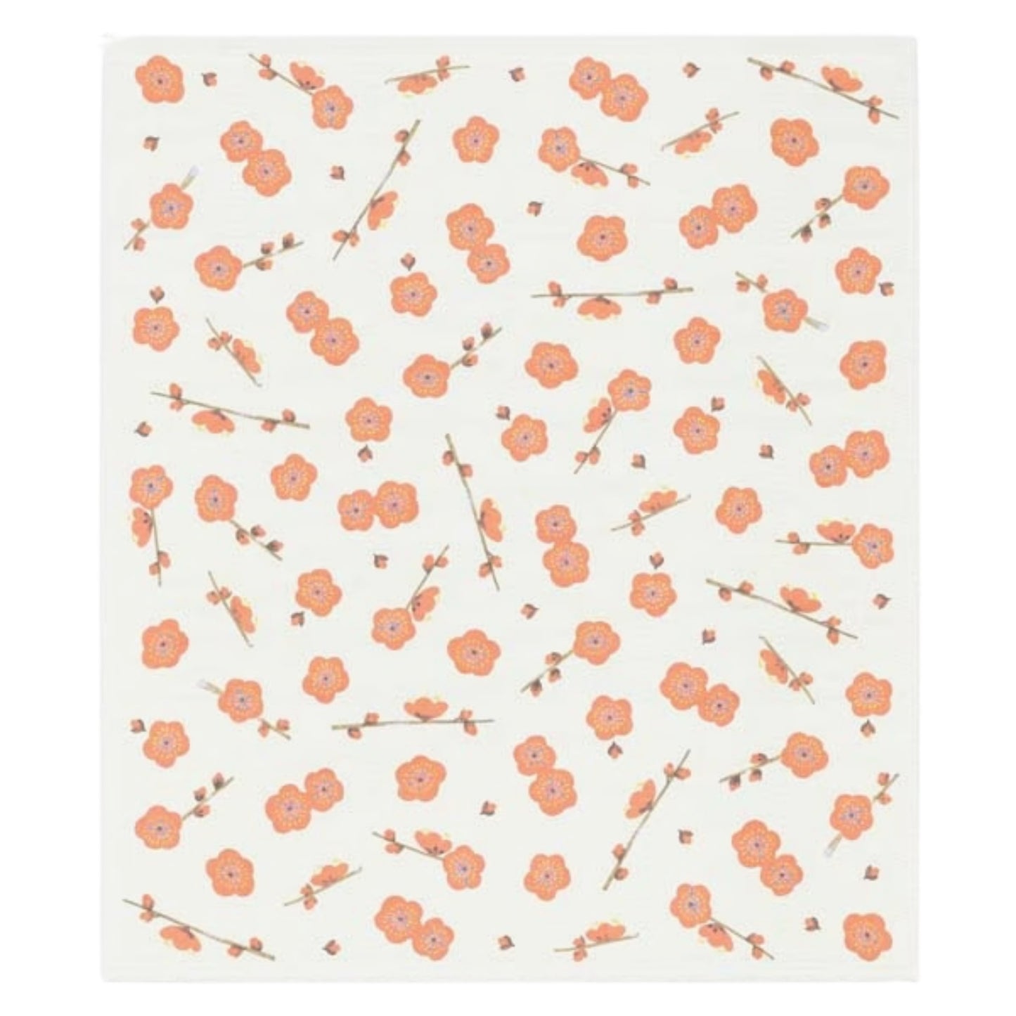 Printed Japanese Dishcloth - Ume Blossom