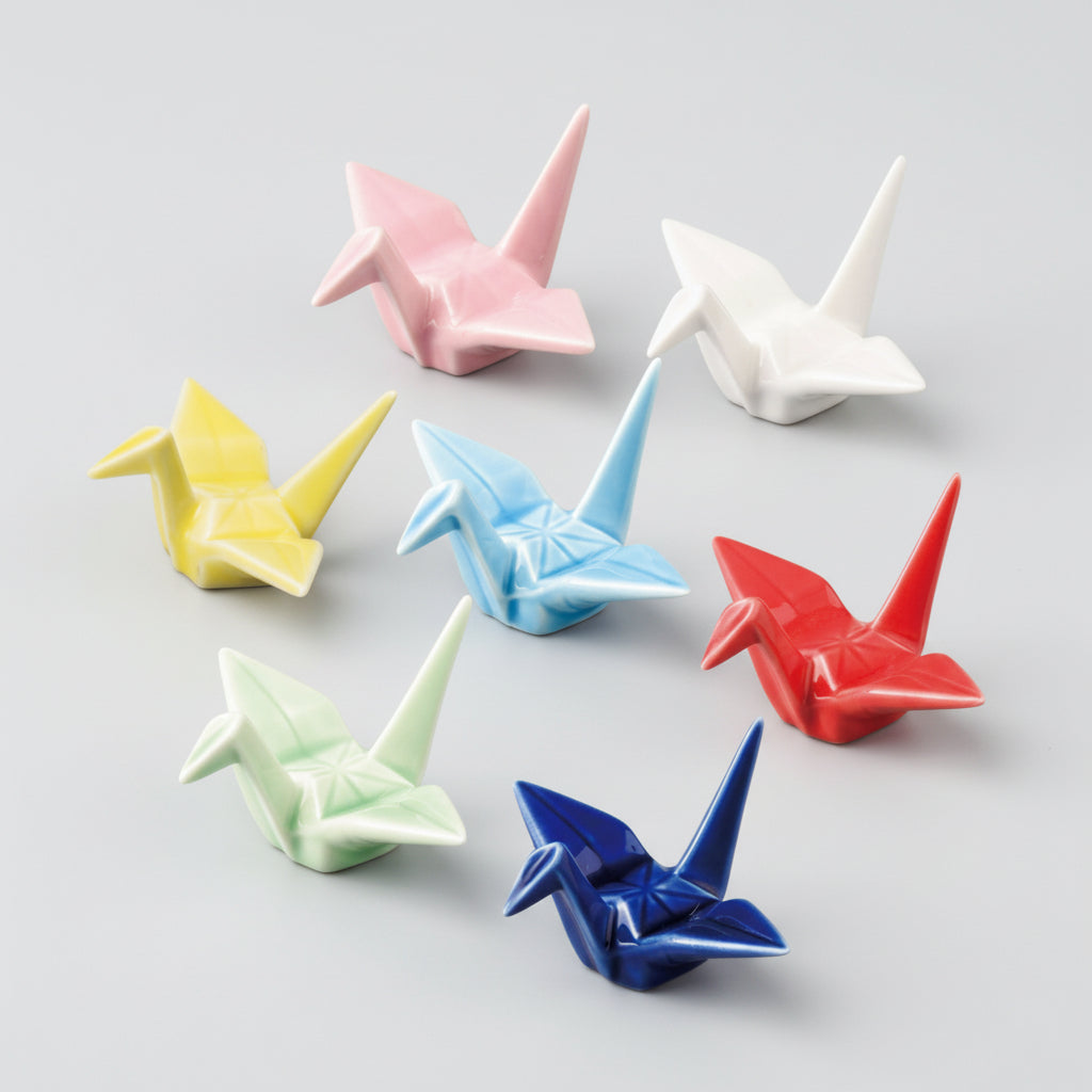 Origami Crane Chopstick Rest / Yellow