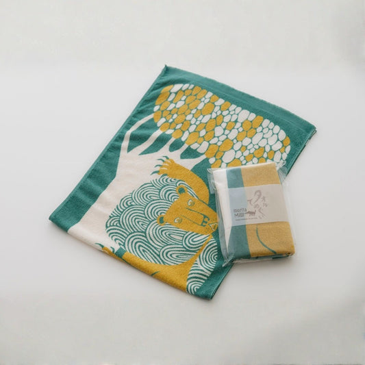 Towel Tenugui: Frustrated Lonely Lion 90x34cm