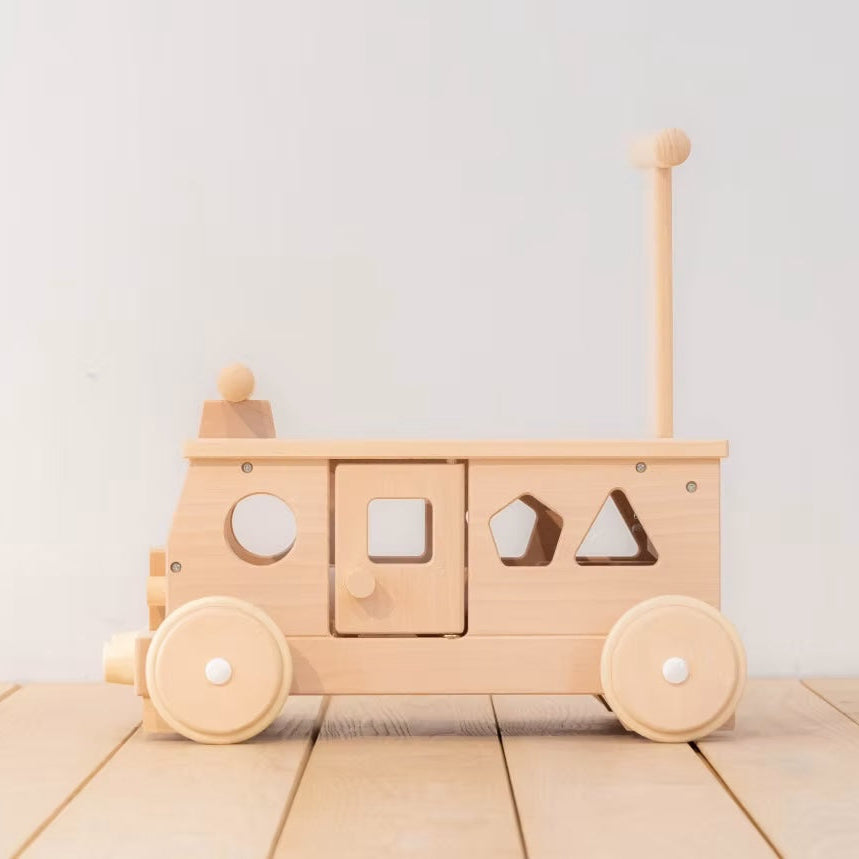 Tetetoys Wooden Puzzle Bus Rider & Walker – Made In Japan UK