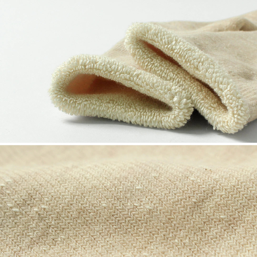 ROTOTO Double Face Wool & Cotton Crew Socks - Yellow