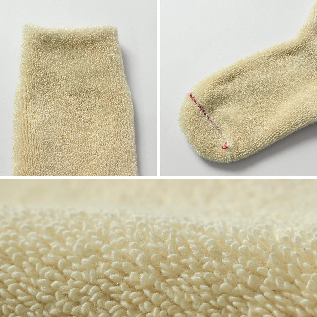 ROTOTO Double Face Wool & Cotton Crew Socks - Yellow