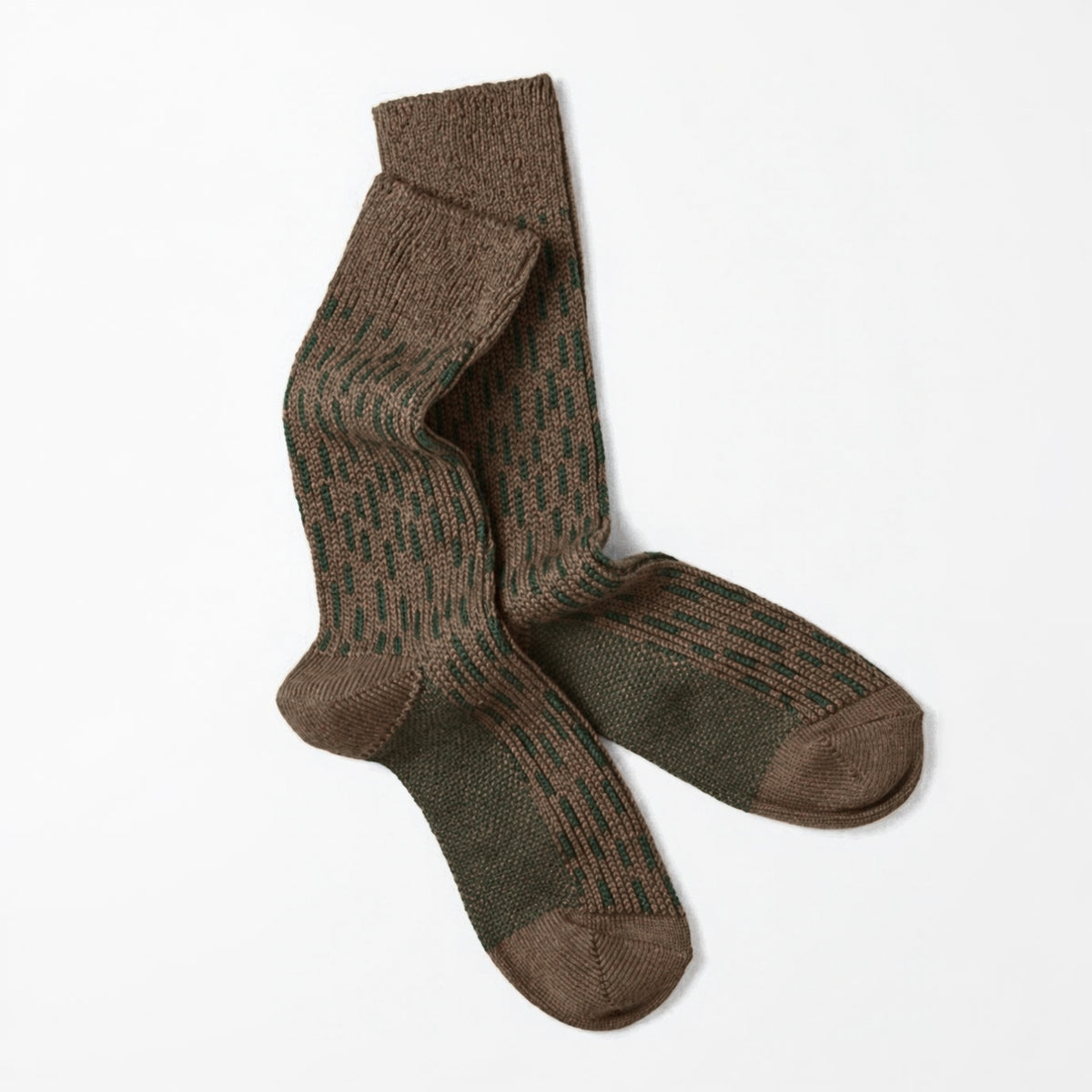 ROTOTO Raindrop Crew Socks - Olive Drab / Green