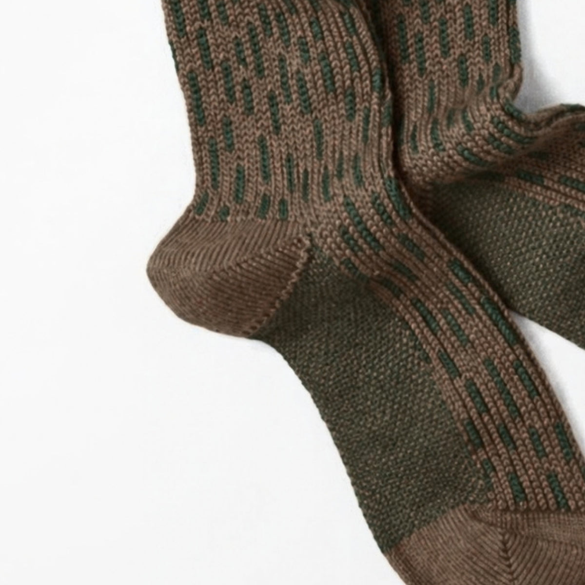 ROTOTO Raindrop Crew Socks - Olive Drab / Green