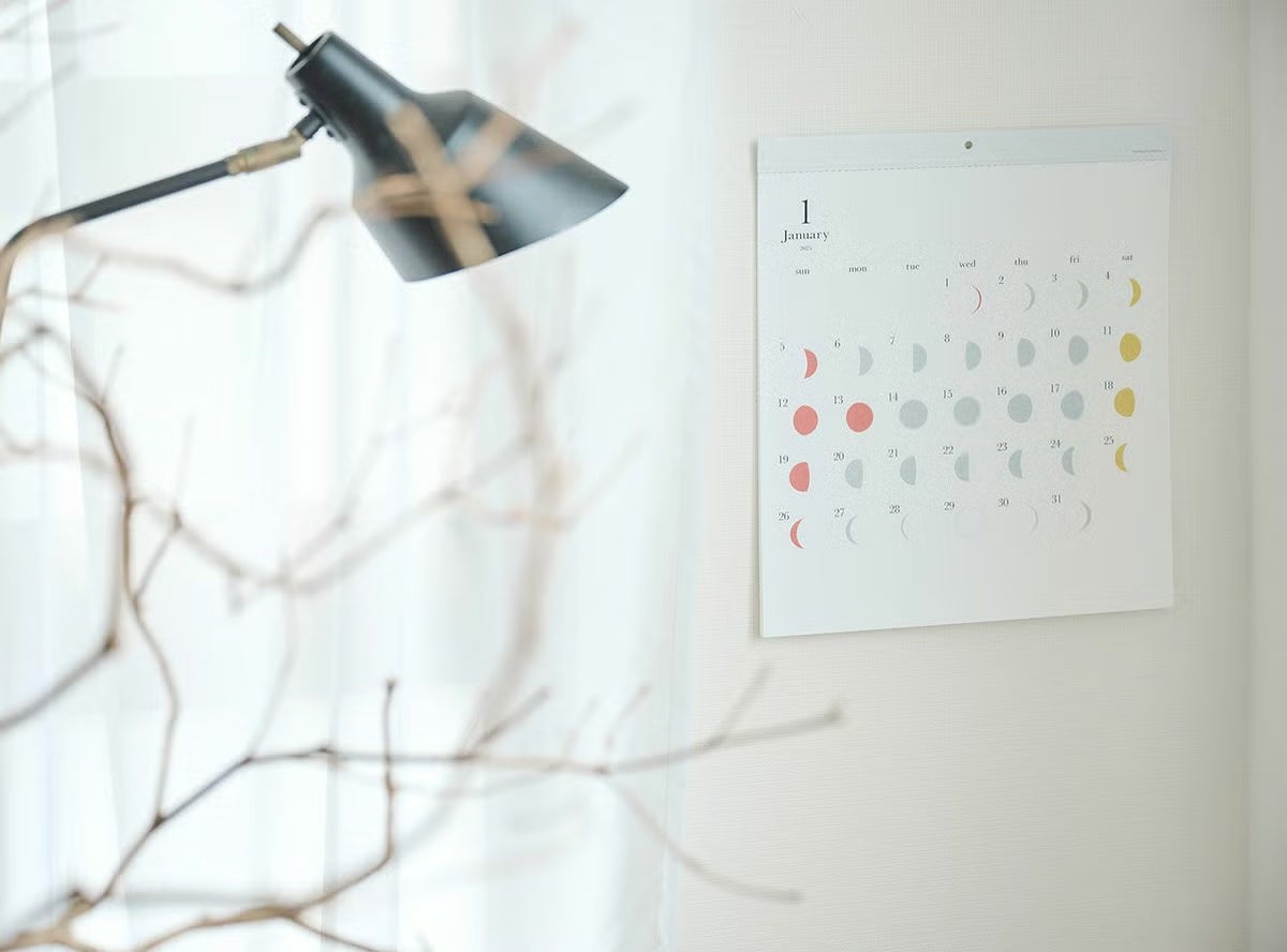 Replug Michiru Japanese Moon Phase Calendar 2027