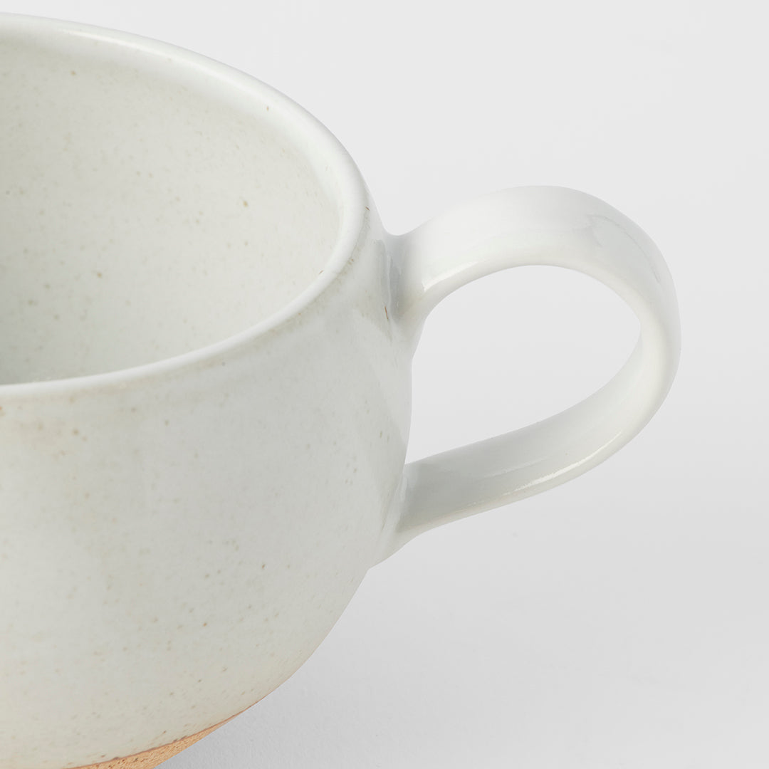 Rounded mug with handle white 300ml