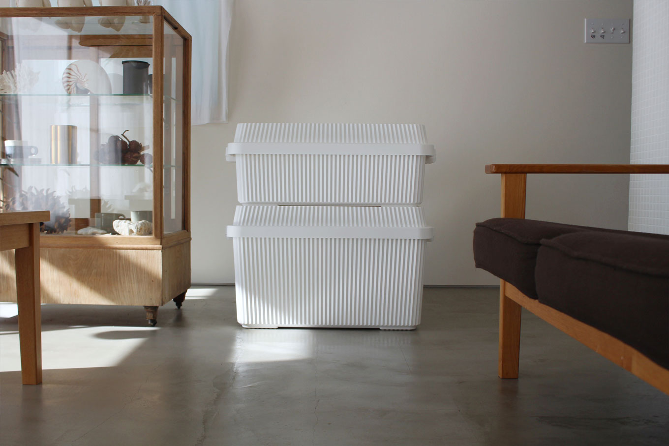 Multi-Purpose Stack-up Storage Container 83L - Beige