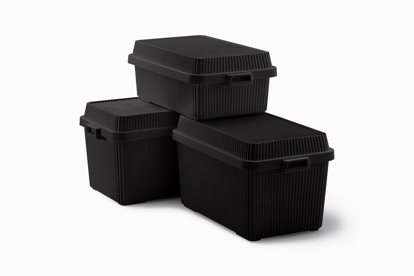 Multi-Purpose Stack-up Storage Container 53L - Black