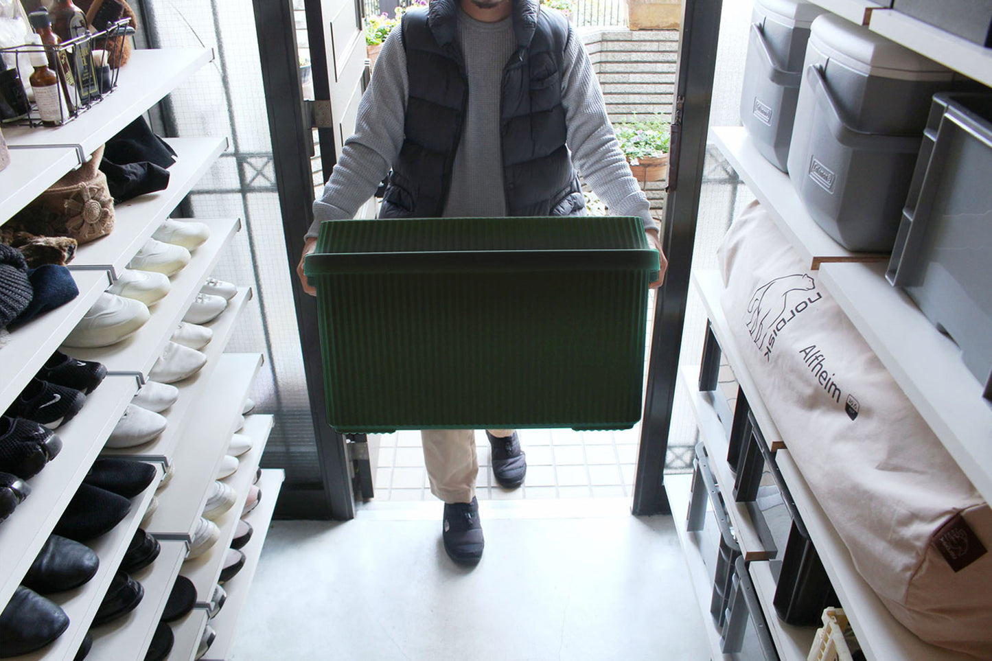 Multi-Purpose Stack-up Storage Container 83L - Green