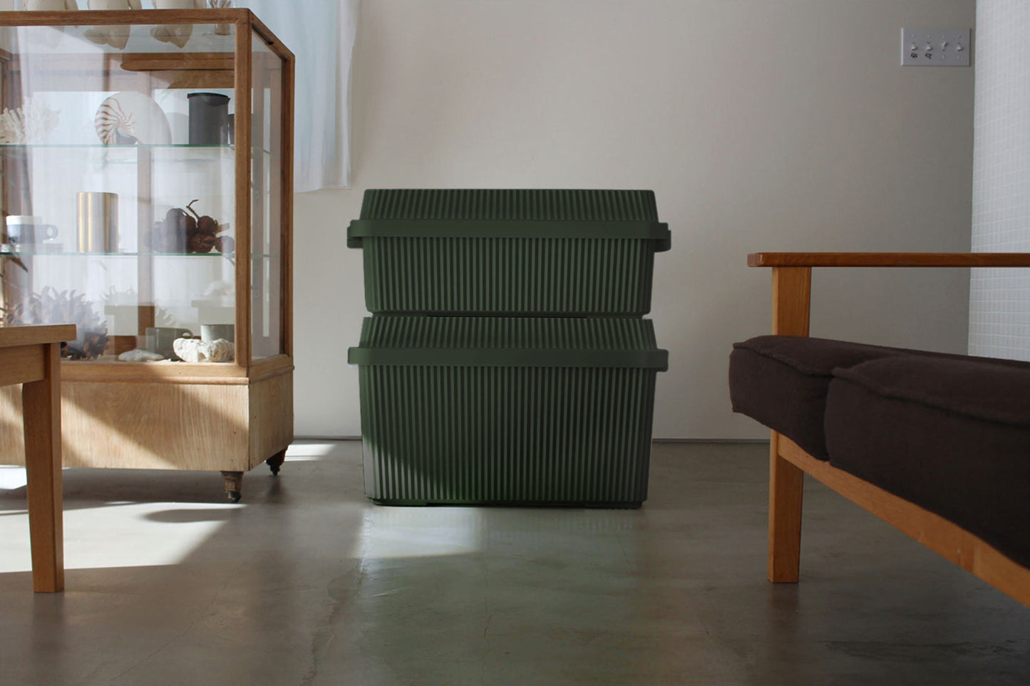 Multi-Purpose Stack-up Storage Container 83L - Green