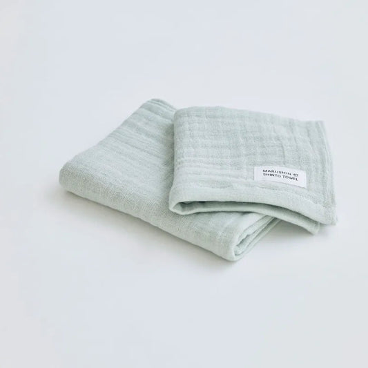 Marushin Quadruple Gauze Towel - Sage