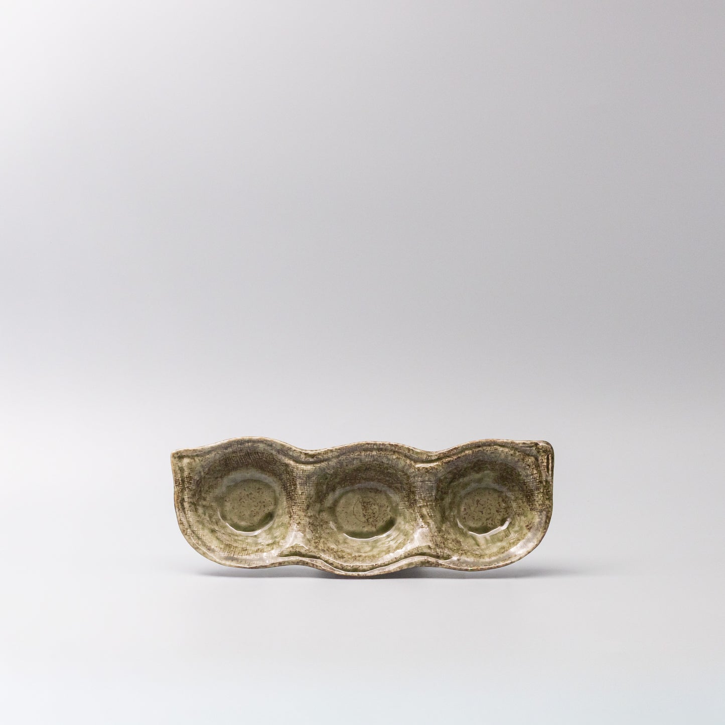 Sage Triple Pod Sauce Dish 16cm