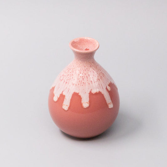 Sake Jug Pink White Drip 300ml