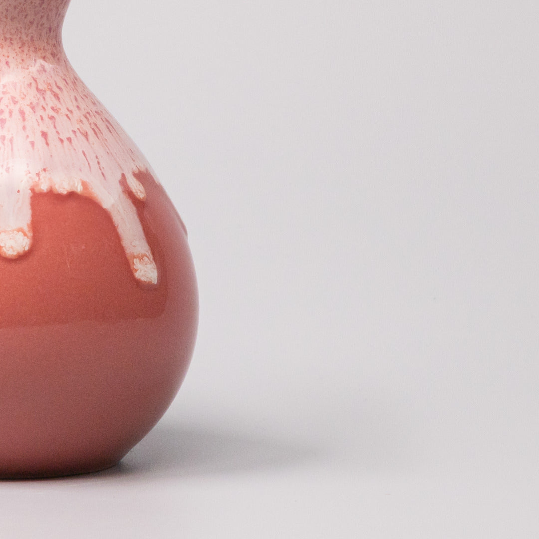 Sake Jug Pink White Drip 300ml