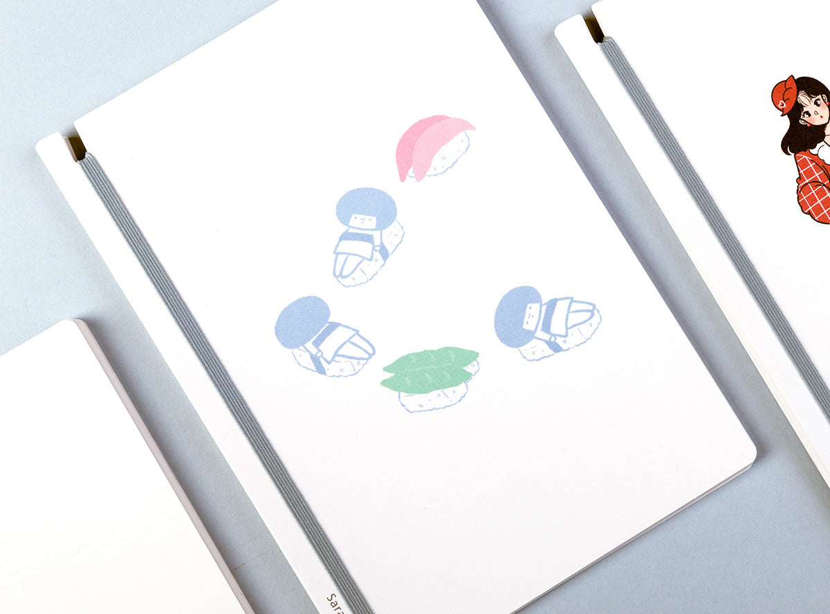 Kawaii x Sara Book Japanese Design Notebook - Sushi