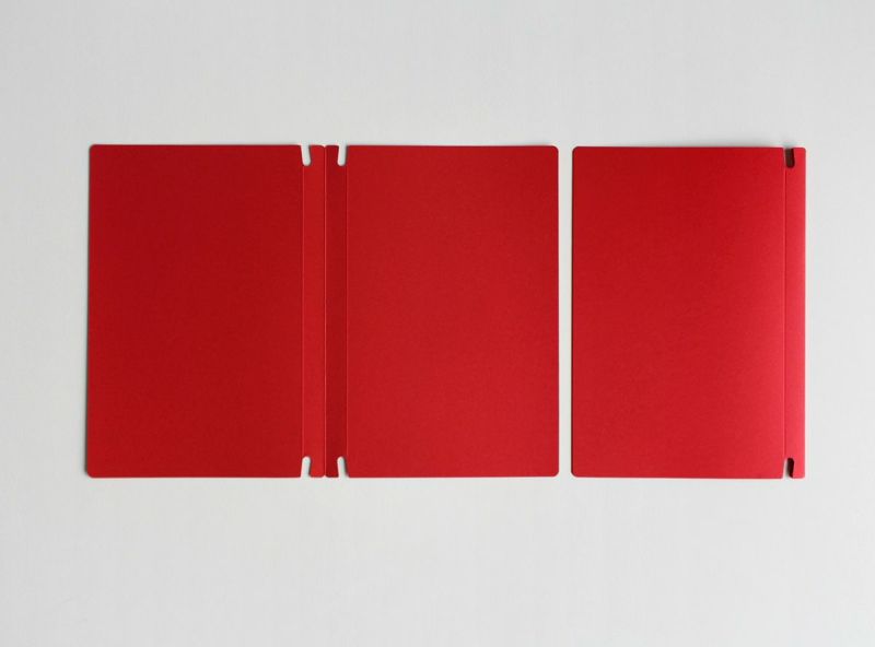 Sara Book Customisable Japanese Design Notebook - Red