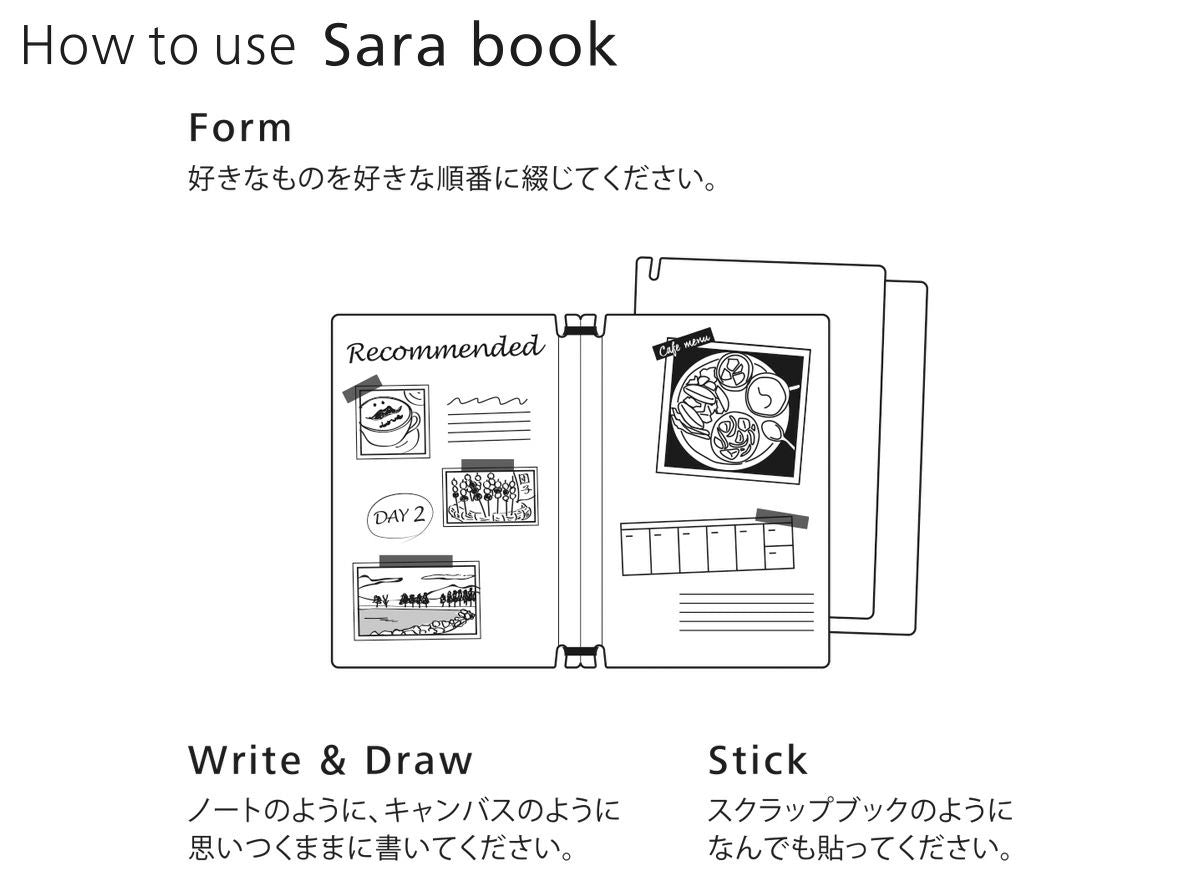 Kawaii x Sara Book Japanese Design Notebook - Sushi