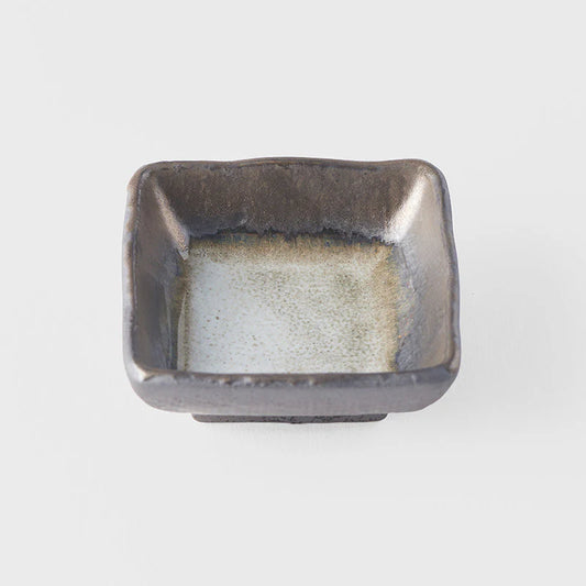 Grey Square sauce dish 7cm