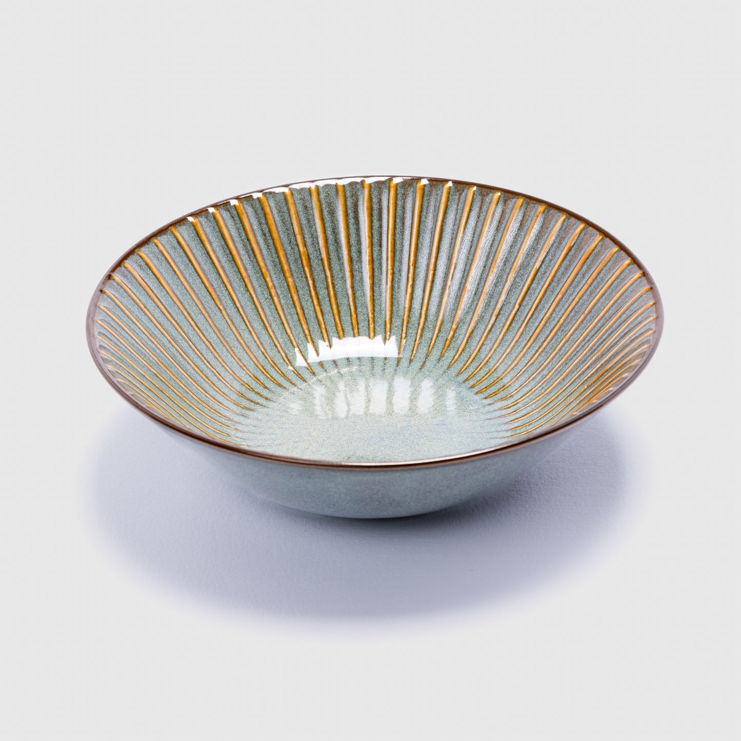 Sendan Green Oval Bowl 17cm