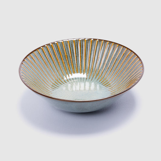 Sendan Green Oval Bowl 17cm