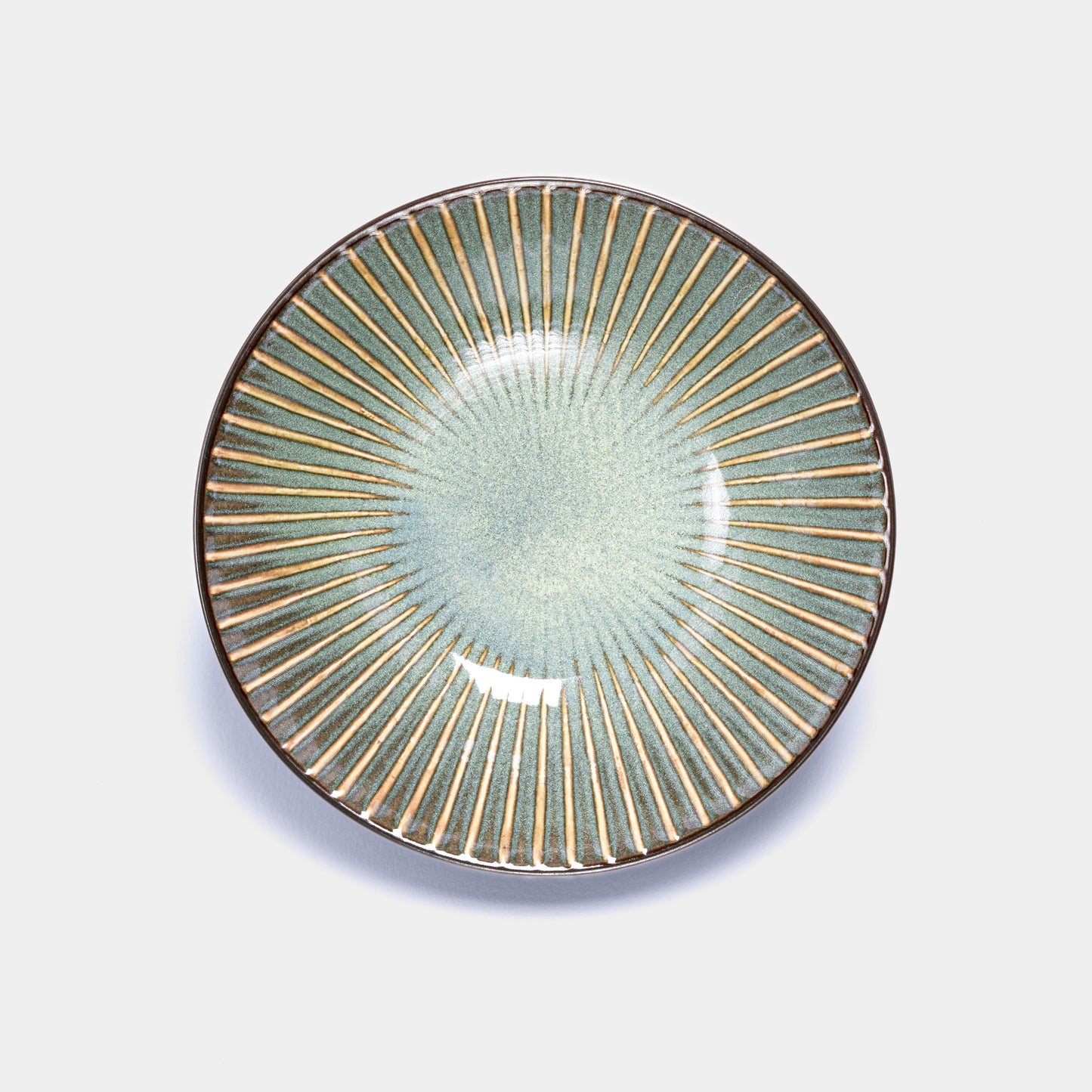 Sendan Green Oval Bowl 17cm