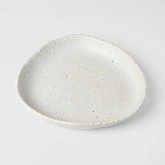 Shell White Sand onigiri high rim slab 25cm
