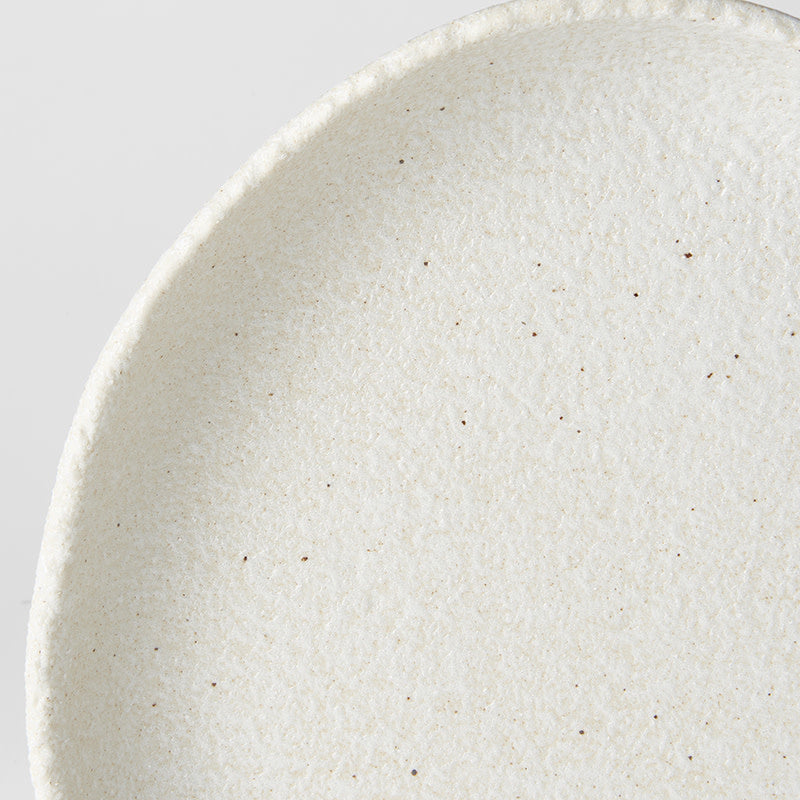 Shell White Sand onigiri high rim slab 25cm
