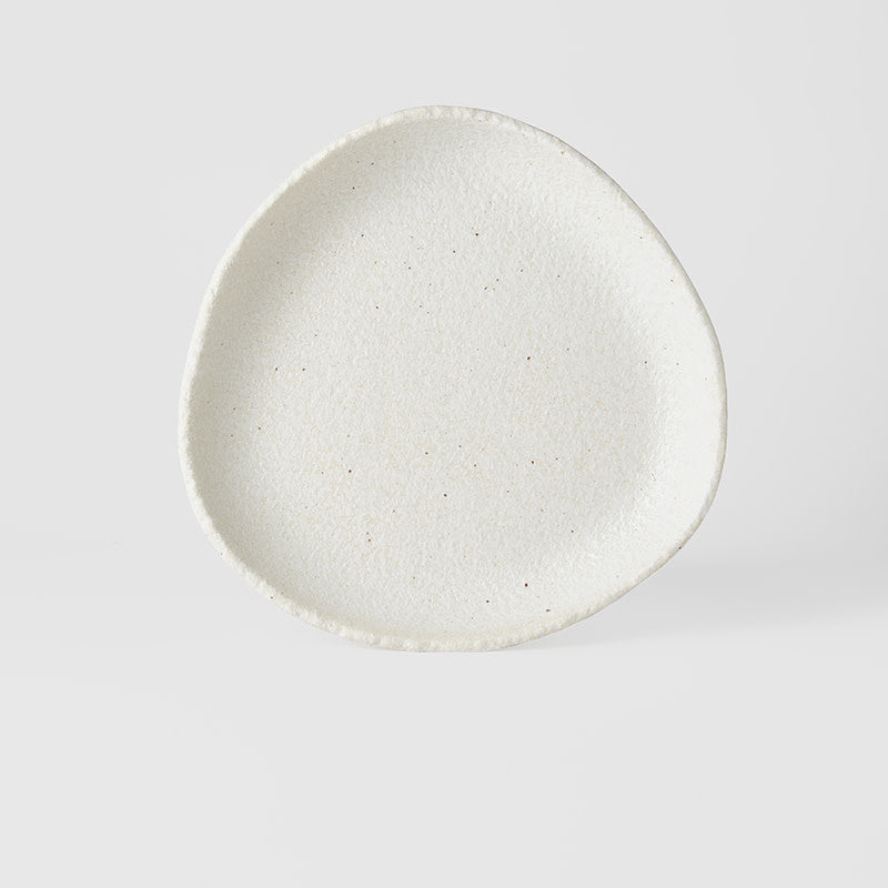 Shell White Sand onigiri high rim slab 25cm