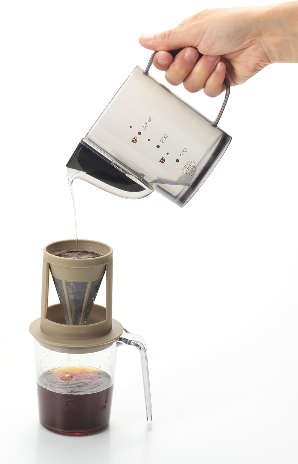 Shimomura Kogyo Hot Stand Coffee Drip Measuring Jug 350ml