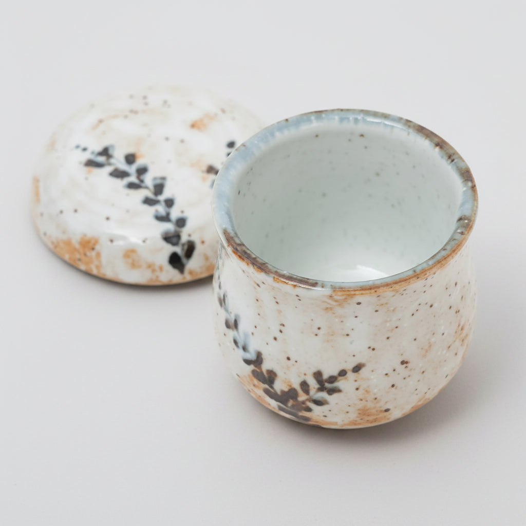 Shino Tataki Chawanmushi Cup with Lid 140ml