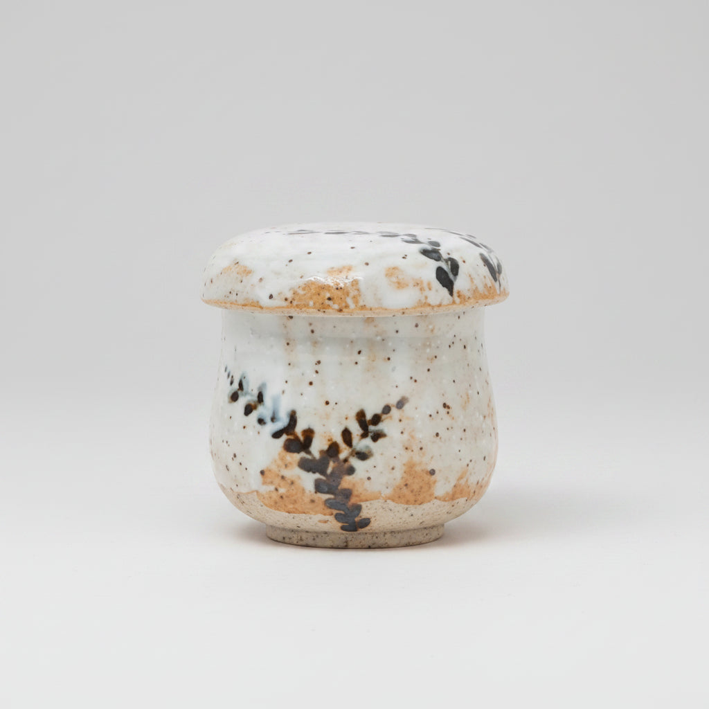 Shino Tataki Chawanmushi Cup with Lid 140ml